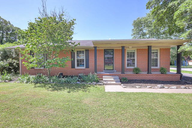 1111 Greenhill St, Murfreesboro, TN 37129 - ranch-style home featuring covered porch, brick siding, and a front yard