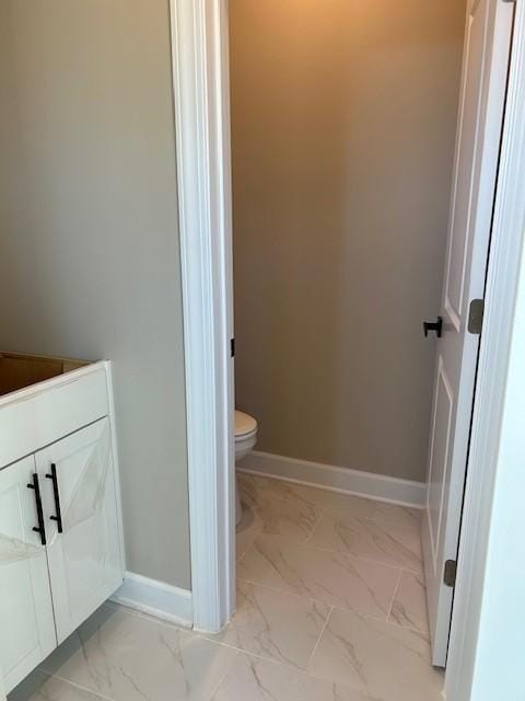 131 W Cassa Way, Mount Juliet, TN 37122 - bathroom featuring marble finish flooring, baseboards, and toilet
