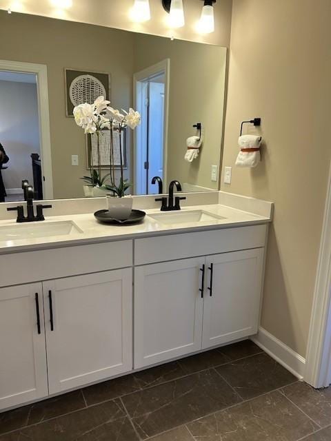 131 W Cassa Way, Mount Juliet, TN 37122 - bathroom featuring double vanity and baseboards