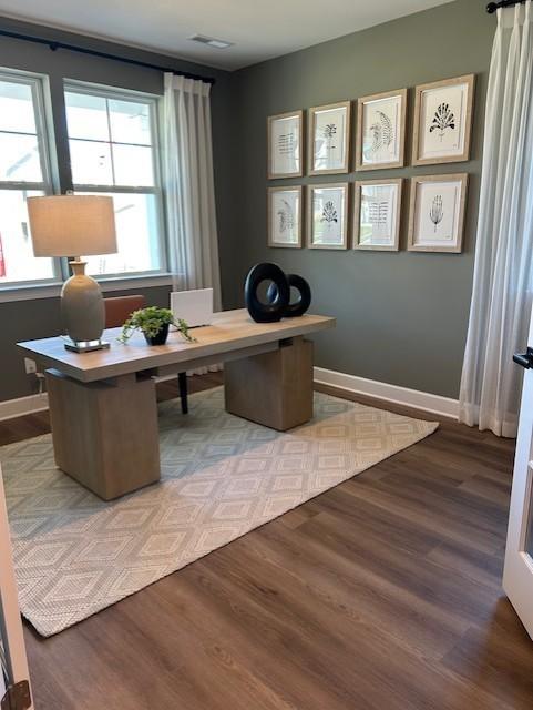131 W Cassa Way, Mount Juliet, TN 37122 - office area featuring wood finished floors and baseboards