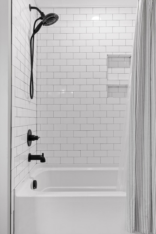 1440 Bowman Rd, Hixson, TN 37343 - bathroom with shower / bath combination with curtain