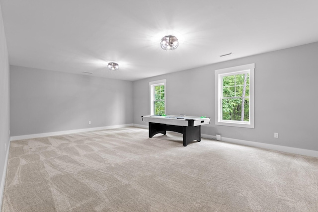 1440 Bowman Rd, Hixson, TN 37343 - recreation room featuring carpet, baseboards, and billiards table