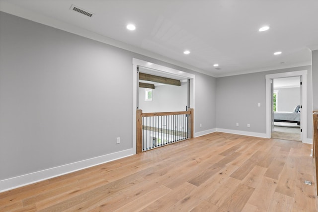 1440 Bowman Rd, Hixson, TN 37343 - unfurnished room with recessed lighting, light wood finished floors, healthy amount of natural light, and baseboards
