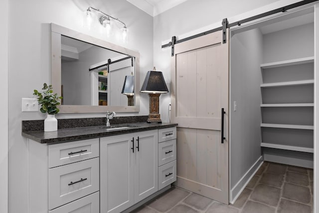1440 Bowman Rd, Hixson, TN 37343 - bathroom with vanity and tile patterned flooring