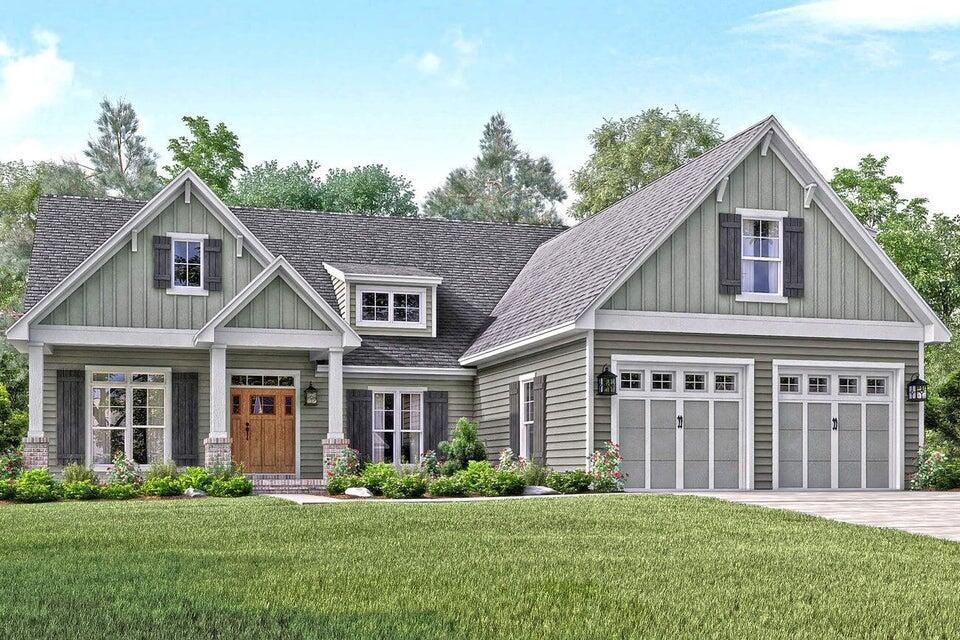 2772 Mowbray Pike, Soddy Daisy, TN 37379 - craftsman inspired home featuring a front yard, a garage, board and batten siding, a shingled roof, and driveway