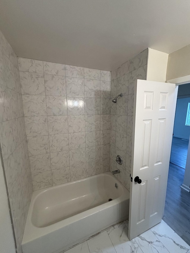 3221 New Towne Rd, Antioch, TN 37013 - full bathroom featuring bathtub / shower combination and marble look tile flooring
