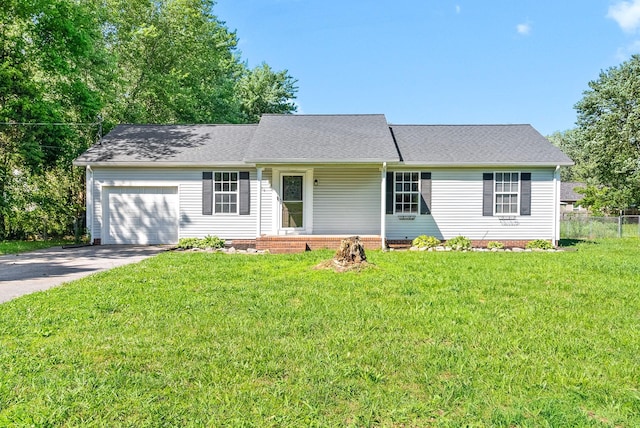 919 Linda Dr, Oak Grove, KY 42262 - view of front of house with a garage, concrete driveway, and a shingled roof
