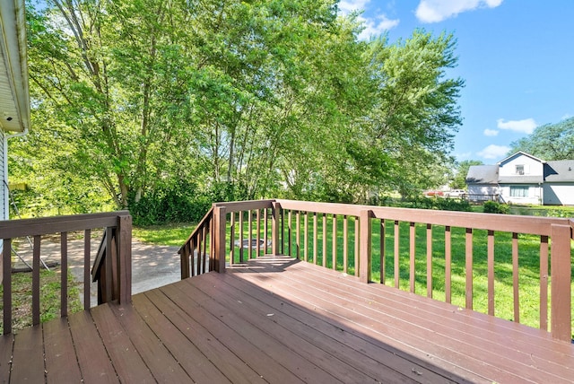 919 Linda Dr, Oak Grove, KY 42262 - wooden terrace with a lawn
