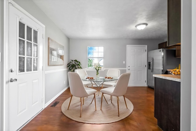 919 Linda Dr, Oak Grove, KY 42262 - dining room with dark wood finished floors and baseboards