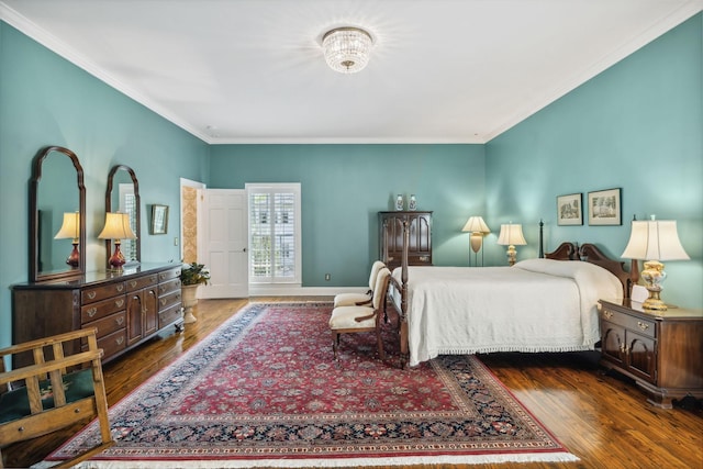 901 Fair St, Franklin, TN 37064 - bedroom featuring wood finished floors and ornamental molding