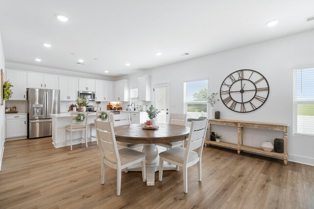 108 Model Ct, Columbia, TN 38401 - dining area with light wood finished floors and recessed lighting