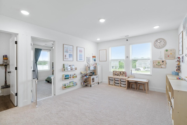 108 Model Ct, Columbia, TN 38401 - recreation room with carpet floors, baseboards, and recessed lighting