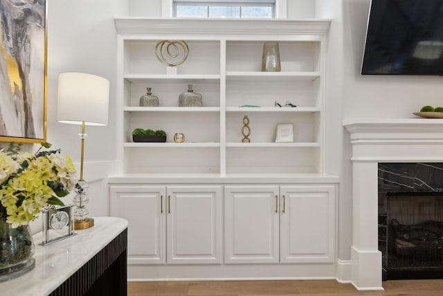 2143 White Poplar Ct, Murfreesboro, TN 37130 - detailed view of a premium fireplace and built in shelves