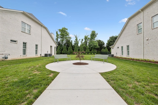 2143 White Poplar Ct, Murfreesboro, TN 37130 - view of grassy yard with a patio area and central AC unit