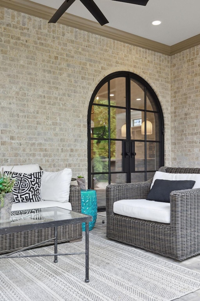 2143 White Poplar Ct, Murfreesboro, TN 37130 - view of patio / terrace featuring a ceiling fan