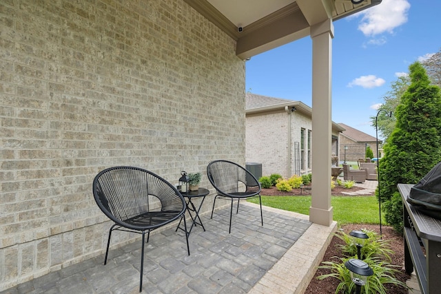 2143 White Poplar Ct, Murfreesboro, TN 37130 - view of patio featuring an outdoor hangout area and central AC
