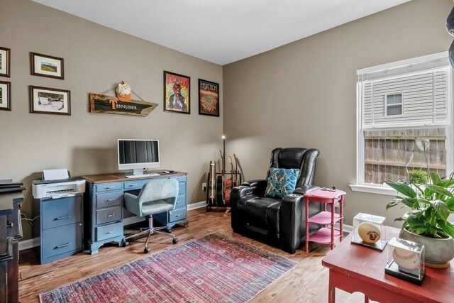 7211 Deervalley Dr, Fairview, TN 37062 - home office with light wood-type flooring and baseboards