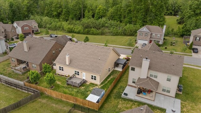 7211 Deervalley Dr, Fairview, TN 37062 - aerial perspective of suburban area featuring a forest