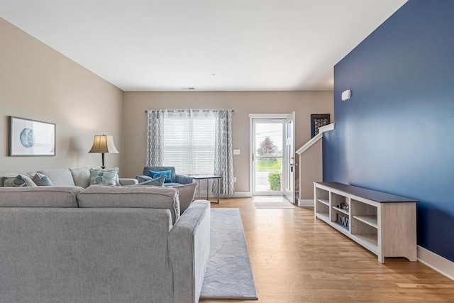 5008 Fennel Ct, Spring Hill, TN 37174 - living room with light wood-type flooring and baseboards