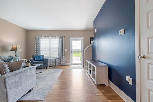 5008 Fennel Ct, Spring Hill, TN 37174 - living room with wood finished floors and baseboards