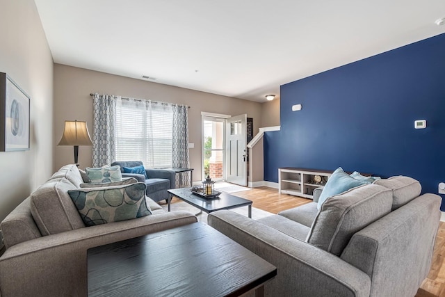 5008 Fennel Ct, Spring Hill, TN 37174 - living room featuring light wood-type flooring and baseboards