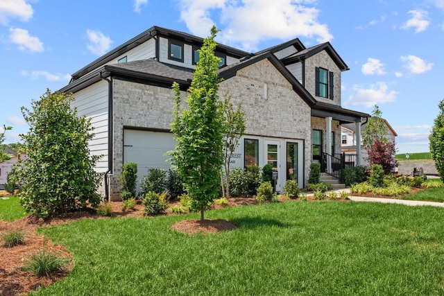 2507H Strong St, Columbia, TN 38401 - view of front facade with a front lawn and stone siding