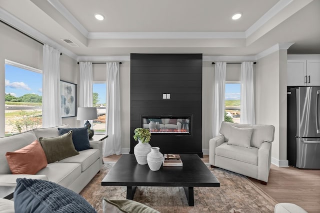 2507H Strong St, Columbia, TN 38401 - living area with a raised ceiling, healthy amount of natural light, and recessed lighting