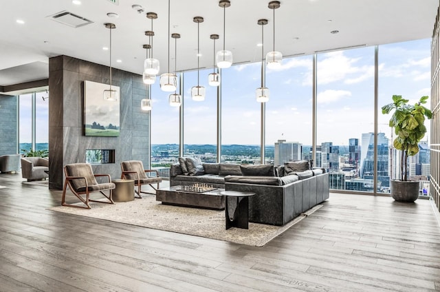 1616 W End Ave Unit 2008, Nashville, TN 37203 - building lobby featuring floor to ceiling windows and a skyline view