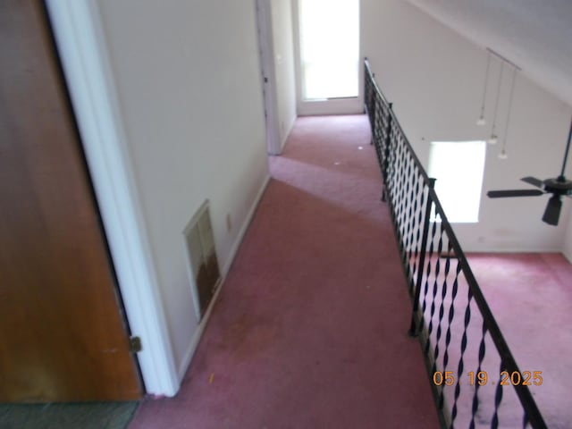 4064 Elizabeth Dr, Hermitage, TN 37076 - hall featuring carpet floors and an upstairs landing