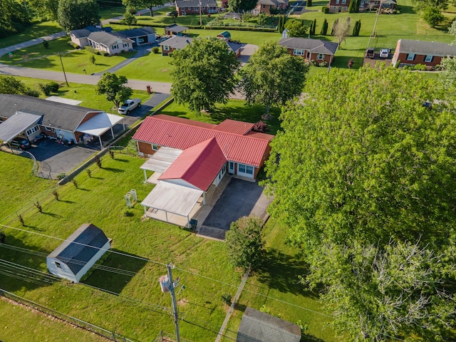 206 Crestland Dr, Columbia, TN 38401 - aerial perspective of suburban area