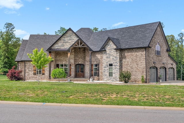 1161 Reda Dr, Clarksville, TN 37042 - view of front of home with a front lawn, roof with shingles, and brick siding