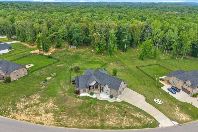 1161 Reda Dr, Clarksville, TN 37042 - view of subject property with a forest