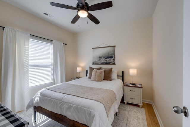 979 Carnation Dr, Spring Hill, TN 37174 - bedroom featuring light wood-style flooring, baseboards, and ceiling fan