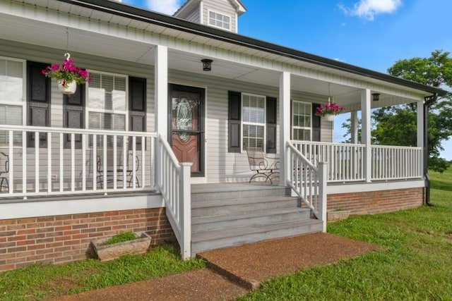 6928 Hoover Mason Ln, Mount Pleasant, TN 38474 - property entrance with covered porch