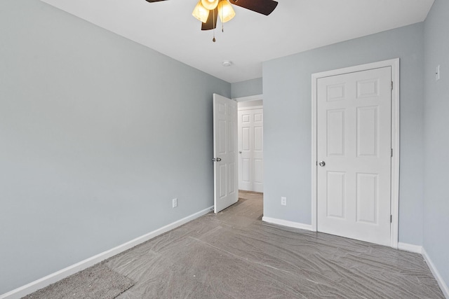 107 Longfellow Ln, Smyrna, TN 37167 - unfurnished bedroom featuring carpet floors, baseboards, and ceiling fan