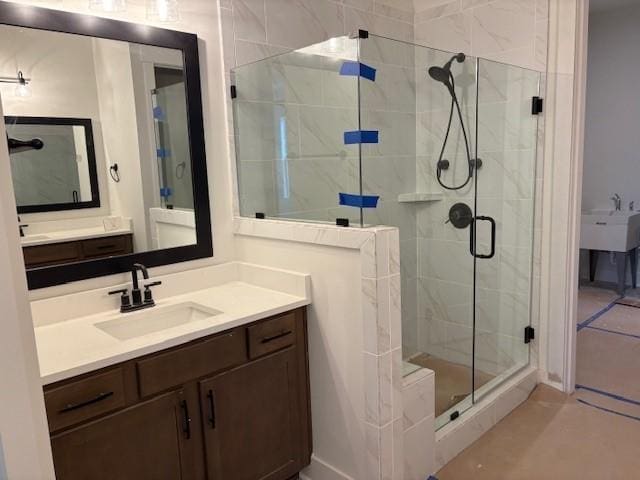4605 Hessey Rd, Mount Juliet, TN 37122 - bathroom featuring a stall shower and vanity