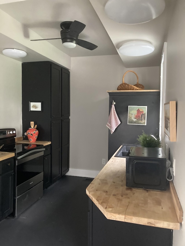 1402 Clarke St, Old Hickory, TN 37138 - office with a ceiling fan and baseboards
