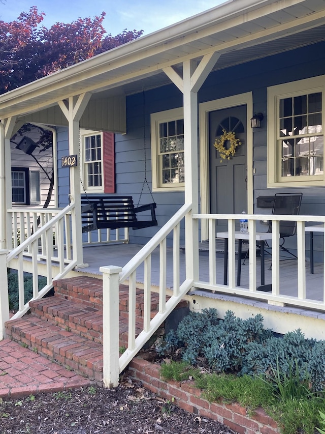 1402 Clarke St, Old Hickory, TN 37138 - property entrance featuring covered porch