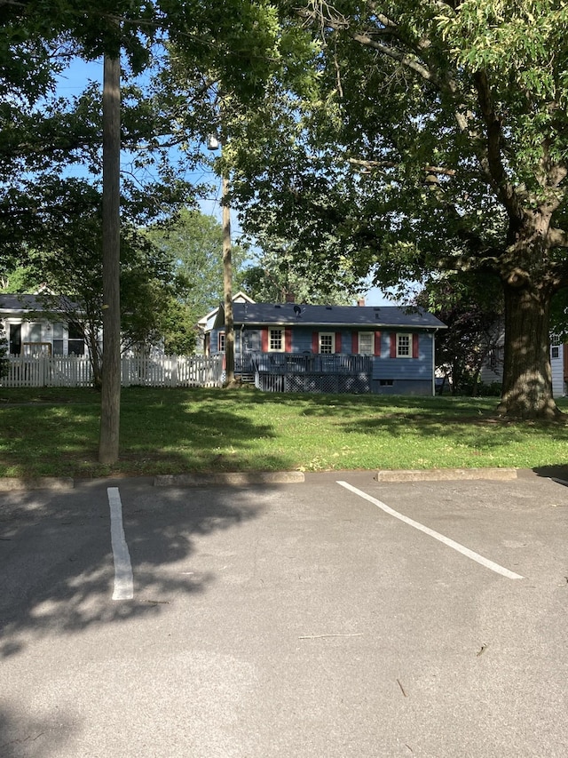 1402 Clarke St, Old Hickory, TN 37138 - view of front of property with uncovered parking and a deck