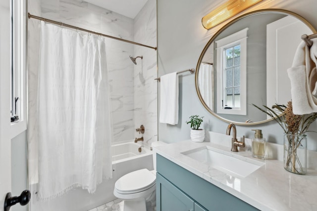 1040B Battery Ln E, Nashville, TN 37220 - full bath with shower / bath combination with curtain, vanity, and toilet