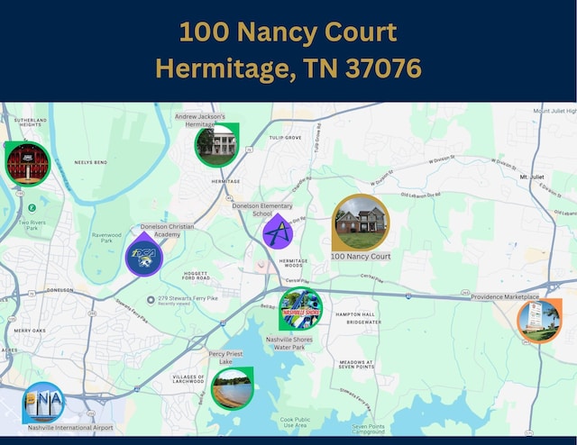 100 Nancy Ct, Hermitage, TN 37076 - map / location
