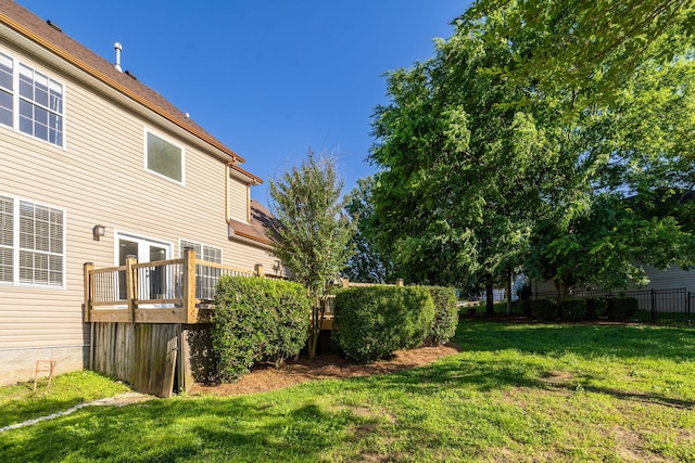 100 Nancy Ct, Hermitage, TN 37076 - view of yard with a wooden deck