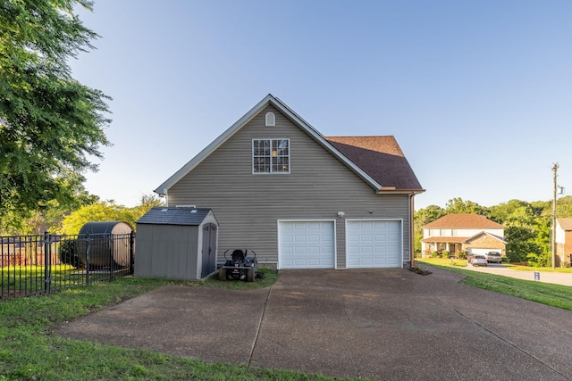 100 Nancy Ct, Hermitage, TN 37076 - view of home's exterior with driveway and an attached garage