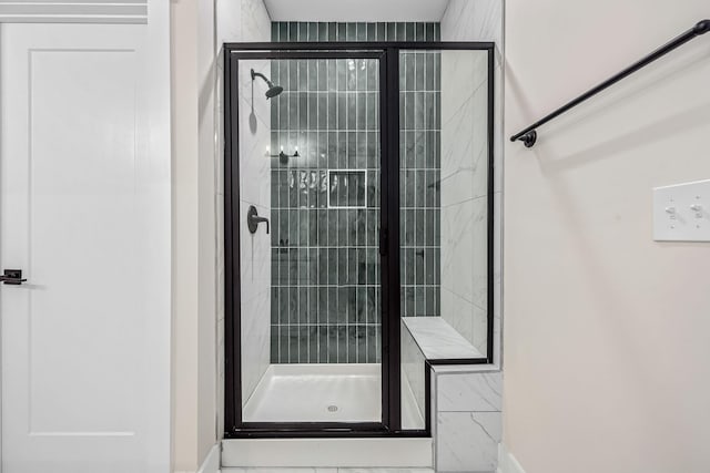 0 Stonehorn Dr, Bell Buckle, TN 37020 - full bathroom featuring a stall shower and baseboards
