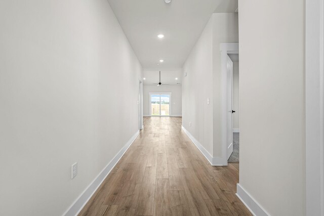0 Stonehorn Dr, Bell Buckle, TN 37020 - hallway featuring wood finished floors, recessed lighting, and baseboards