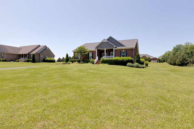 3715 Petty Ln, Columbia, TN 38401 - ranch-style home featuring a front lawn and brick siding