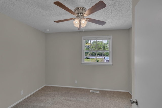 520 Almaville Rd, Smyrna, TN 37167 - spare room with a textured ceiling, carpet floors, a ceiling fan, and baseboards
