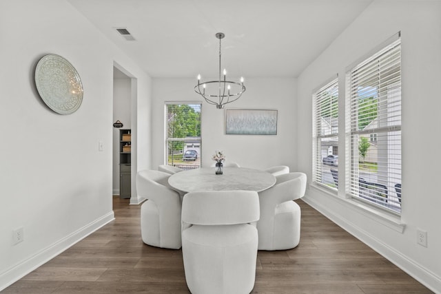 400 Parker Ct, Antioch, TN 37013 - dining area with a chandelier, healthy amount of natural light, and baseboards