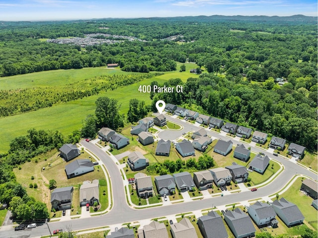 400 Parker Ct, Antioch, TN 37013 - aerial view of residential area featuring a forest