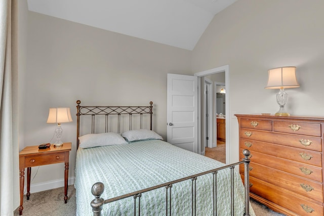 817 Tanager Pl, Lebanon, TN 37087 - carpeted bedroom featuring lofted ceiling and baseboards